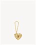 Вечерний клатч-сердце из металла и камня SAINT LAURENT, золотой 47324342