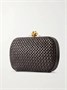 Клатч Knot из кожи intrecciato BOTTEGA VENETA, коричневый 47324349