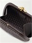 Клатч Knot из кожи intrecciato BOTTEGA VENETA, коричневый 47324349
