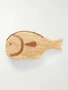 Клатч Pesce из рафии с отделкой из кожи STAUD, бежевый 47324350