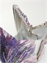 Кладь-бабочка, украшенная кристаллами, серебристого цвета JUDITH LEIBER COUTURE, фиолетовый 47324359