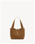 LE 5 À 7 SMALL BEA из замши SAINT LAURENT, коричневый 47339769