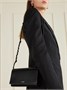 Кожаная сумка через плечо Tangle JIL SANDER, черный 47344697