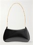 Полированная кожаная сумка через плечо Le Petit Bisou JACQUEMUS, черный 47346422