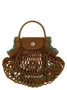 Сумка-кроссбоди из сетки 'XS Le Pliage Filet' Longchamp, коричневый 47348543