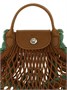 Сумка-кроссбоди из сетки 'XS Le Pliage Filet' Longchamp, коричневый 47348543