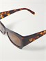 Солнцезащитные очки-авиаторы с черепаховой оправой из ацетата CELINE EYEWEAR, коричневый 47349471