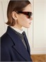 Солнцезащитные очки-авиаторы с черепаховой оправой из ацетата CELINE EYEWEAR, коричневый 47349471