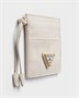 Кожаный картхолдер Prada, белый 47350083