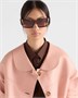 Солнцезащитные очки с логотипом Prada, коричневый 47353360