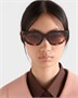 Солнцезащитные очки с логотипом Prada, коричневый 47353361