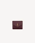Мультисекционный кошелек CASSANDRE из кожи Grain de Poudre SAINT LAURENT, бордовый 47362362