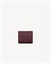 Мультисекционный кошелек CASSANDRE из кожи Grain de Poudre SAINT LAURENT, бордовый 47362362