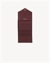 Мультисекционный кошелек CASSANDRE из кожи Grain de Poudre SAINT LAURENT, бордовый 47362362