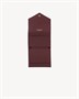 Мультисекционный кошелек CASSANDRE из кожи Grain de Poudre SAINT LAURENT, бордовый 47362362