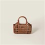 Кожаная корзина MIU MIU, коричневый 47368290