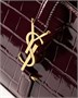LE 5 À 7 из лакированной кожи с тиснением под крокодила SAINT LAURENT, фиолетовый 47373850