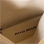 Сумка Ivy из льна с эффектом рафии MIU MIU, белый 47373945