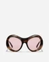 Солнцезащитные очки Re-Edition DOLCE & GABBANA, коричневый 47375729