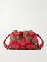 Клатч Flamenco с отделкой из кожи и бисера LOEWE + Paula's Ibiza, красный 47324426