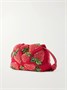 Клатч Flamenco с отделкой из кожи и бисера LOEWE + Paula's Ibiza, красный 47324426