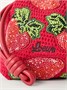 Клатч Flamenco с отделкой из кожи и бисера LOEWE + Paula's Ibiza, красный 47324426