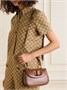 Маленькая кожаная сумка-тоут Bamboo 1947 GUCCI, коричневый 47338124