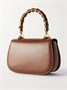 Маленькая кожаная сумка-тоут Bamboo 1947 GUCCI, коричневый 47338124
