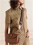 Маленькая кожаная сумка-тоут Bamboo 1947 GUCCI, коричневый 47338124