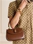Маленькая кожаная сумка-тоут Bamboo 1947 GUCCI, коричневый 47338124