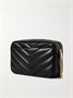 Сумка через плечо 'Loulou' из стеганой текстурированной кожи SAINT LAURENT, черный 47344842