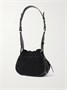 Сумка на плечо из замши с кисточкой и кожаной отделкой Bolton ISABEL MARANT, черный 47345150