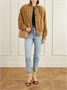 Сумка на плечо Loulou из стеганой фактурной кожи SAINT LAURENT, коричневый 47345170