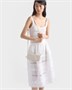 Кожаный кошелек с ремешком через плечо Prada, белый 47350080
