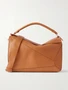Большая сумка через плечо из текстурированной кожи Puzzle LOEWE, коричневый 47350829