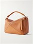 Большая сумка через плечо из текстурированной кожи Puzzle LOEWE, коричневый 47350829