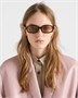 Солнцезащитные очки с культовой металлической табличкой Prada, желтый 47353374