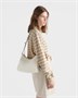 Средняя кожаная сумка Prada Fold, белый 47355362