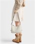 Средняя кожаная сумка Prada Fold, белый 47355362