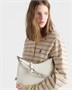 Средняя кожаная сумка Prada Fold, белый 47355362