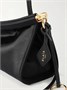 Маленькая атласная сумка через плечо Le Click Alaïa, черный 47357044