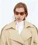 Солнцезащитные очки Duo Angle Cat Eye BOTTEGA VENETA, оранжевый 47360766