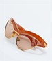 Солнцезащитные очки Duo Angle Cat Eye BOTTEGA VENETA, оранжевый 47360766