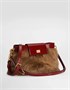 Сумка на плечо Vittoria из меха и телячьей кожи DOLCE & GABBANA, мультицвет 47362282