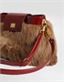 Сумка на плечо Vittoria из меха и телячьей кожи DOLCE & GABBANA, мультицвет 47362282