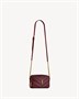 Мини-сумка LOULOU в виде камеры из ягнячьей кожи SAINT LAURENT, бордовый 47370976