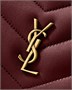 Мини-сумка LOULOU в виде камеры из ягнячьей кожи SAINT LAURENT, бордовый 47370976