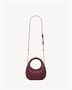 ICARINO мини из стеганой наппы SAINT LAURENT, бордовый 47372228