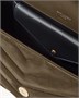 LOULOU среднего размера из замши MATELASSÉ SAINT LAURENT, зеленый 47372596