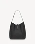 LE 5 À 7 софт ЛАРЖ из зернистой кожи SAINT LAURENT, черный 47374304